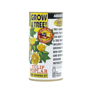 Tulip Poplar | White Design | Seed Grow Kit | The Jonsteen Company